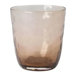 Broste Copenhagen Hammered Glas 33,5 cl - Mundblæst glas - Brown