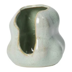 Broste Copenhagen Hekla Lanterne Ø 9,5 x H 10 cm - Stentøj - Sage green