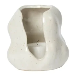 Broste Copenhagen Hekla Lanterne Ø 9,5 x H 10 cm - Stentøj - Cream