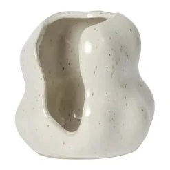 Broste Copenhagen Hekla Lanterne Ø 9,5 x H 10 cm - Stentøj - Cream
