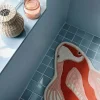 Broste Copenhagen Koi Gulvtæppe B 97 x L 130 cm - Uld/bomuld - Rosa/orange