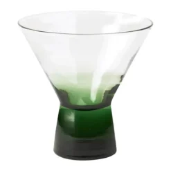 Broste Copenhagen Konus Cocktailglas 10 cl - Mundblæst glas -Intense Blue