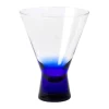 Broste Copenhagen Konus Cocktailglas 20 cl - Mundblæst glas -Intense Blue