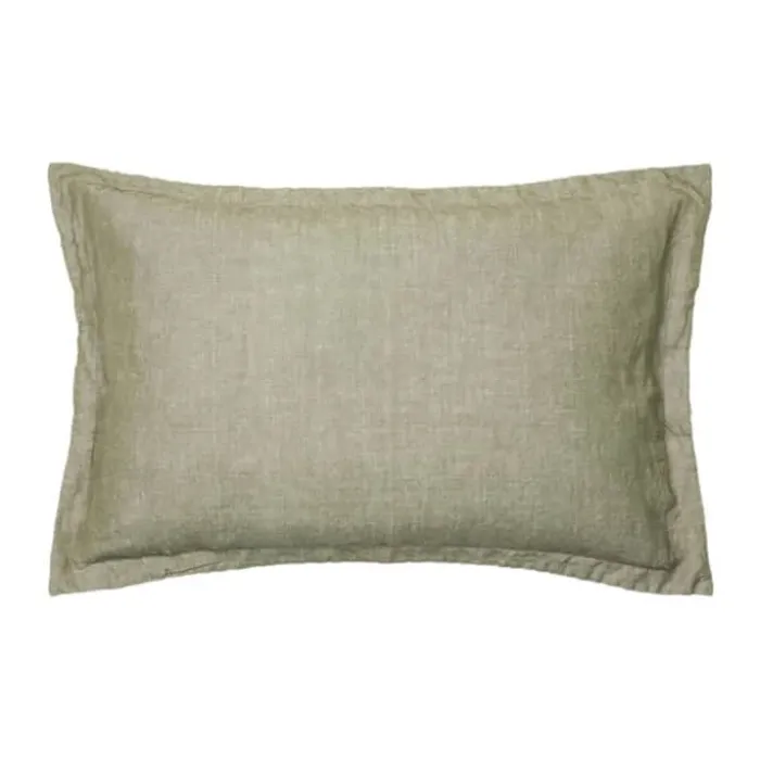 Broste Copenhagen Linn Pudebetræk B 40 x L 60 cm - Bomuld/hør - Grape Leaf Green