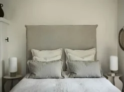 Broste Copenhagen Linn Pudebetræk B 60 x L 60 cm - Bomuld/hør - Castle Beige