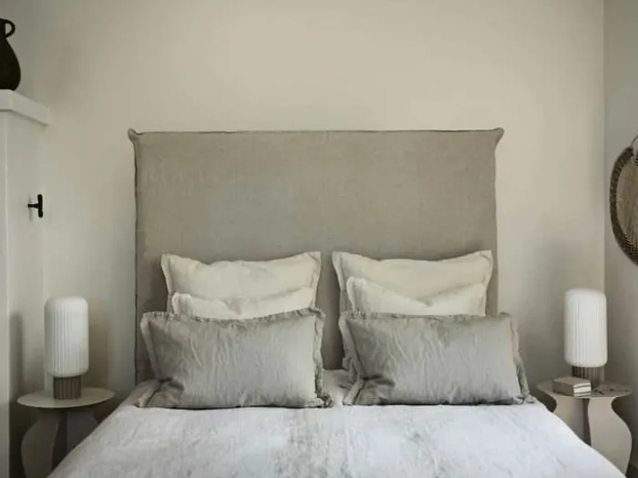 Broste Copenhagen Linn Pudebetræk B 60 x L 60 cm - Bomuld/hør - Castle Beige