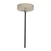 Broste Copenhagen Lolly Pendellampe Ø 16 x H 43 cm - Opalglas/aluminium - Hvid/beige