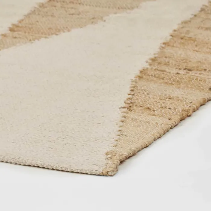 Broste Copenhagen Lumi Gulvtæppe B 70 x L 140 cm - Jute/bomuld - Natur