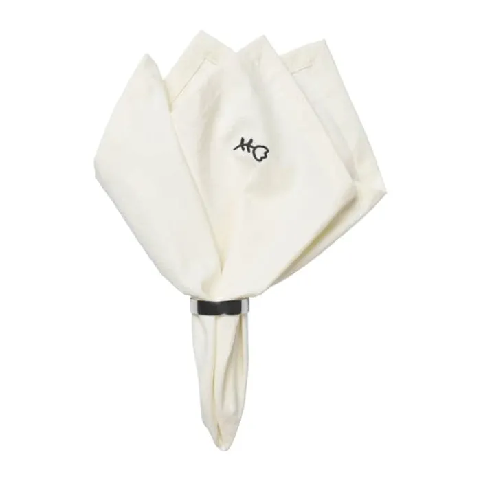 Broste Copenhagen Mai Serviet B 45 x L 45 cm - Bomuld - Sort
