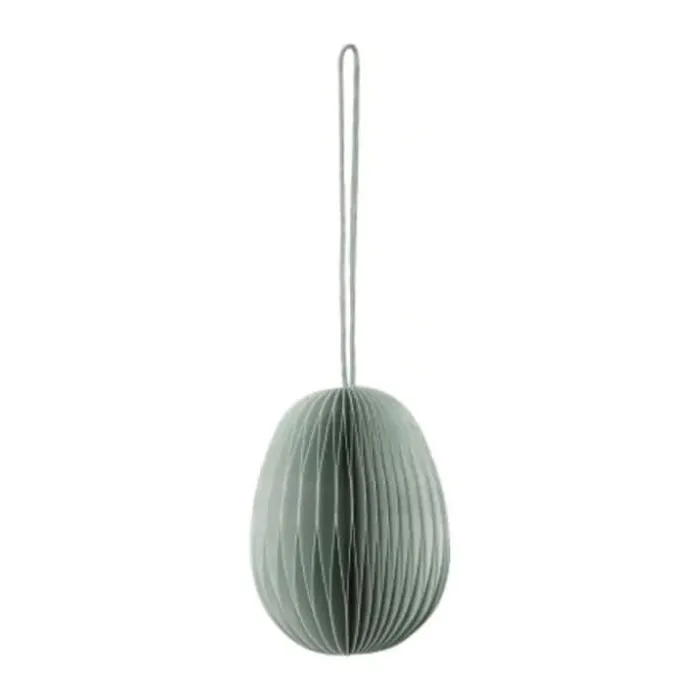 Broste Copenhagen Megan Papir Ornament Ø 4 x H 6 cm - Papir - Grøn