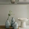 Broste Copenhagen Momo Lysestage Ø 15 x H 12 cm - Stentøj - Hvid