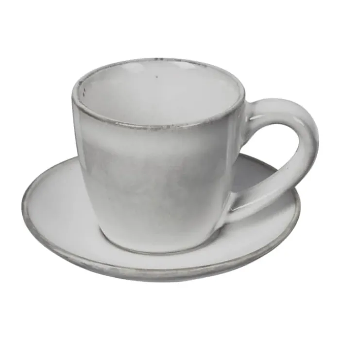 Broste Copenhagen Nordic Sand Espressokop m. Underkop 5 cl - Stentøj - Sand