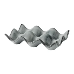 Broste Copenhagen Nordic Sea Æggebakke B 10 x L 15 cm - Stentøj - Soft Blue