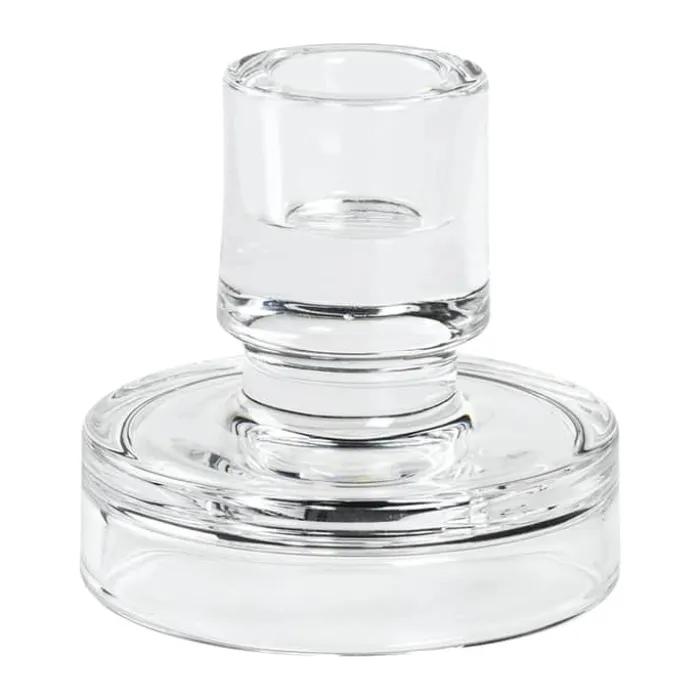 Broste Copenhagen Petra Lysestage Ø 8 x H 8 cm - Glas - Klar