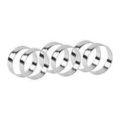 Broste Copenhagen Ring Servietring - 6 stk. Ø 4,5 - Jern - Grå