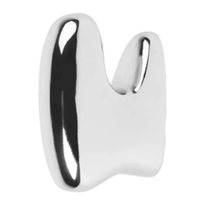 Broste Copenhagen Roberta Knage B 3,5 x D 7 x H 10 cm - Aluminium - Sølv
