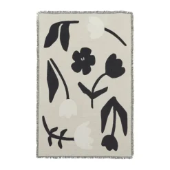 Broste Copenhagen Rosita Plaid B 130 x L 180 cm - Bomuld - Sort