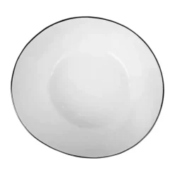 Broste Copenhagen Salt Skål Ø 24 cm - Porcelæn - White/black