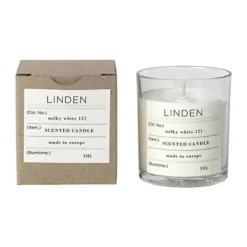 Broste Copenhagen Sense Duftlys Ø 7,4 x H 8,3 cm - Stearin - Linden