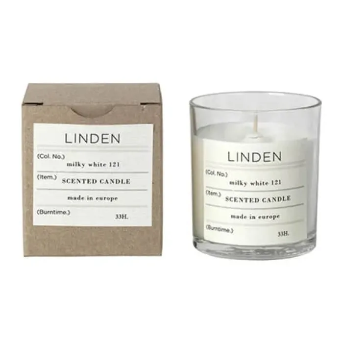 Broste Copenhagen Sense Duftlys Ø 7,4 x H 8,3 cm - Stearin - Linden