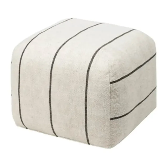 Broste Copenhagen Sigrid Puf B 50 x D 50 x H 38 cm - Beige