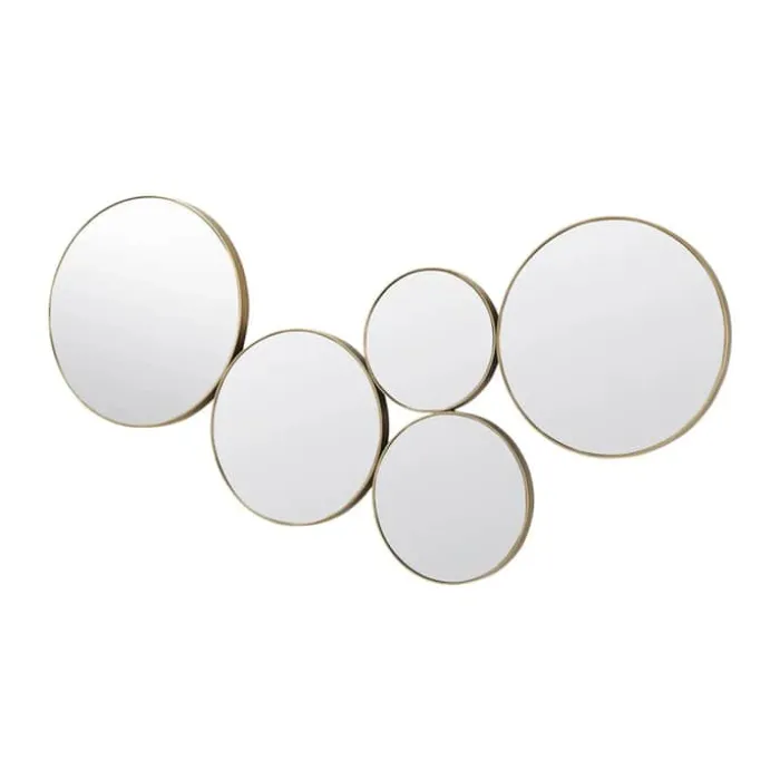 Broste Copenhagen Spejl B 93,5 x H 45 cm - Metal - Guld