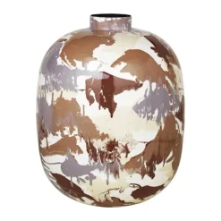 Broste Copenhagen Thyra Vase Ø 40 x H 50 cm - Jern - Brun/grå