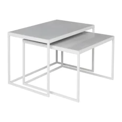 Broste Copenhagen Tilde Bord H 46 x B 67 cm - Resin - Grey White