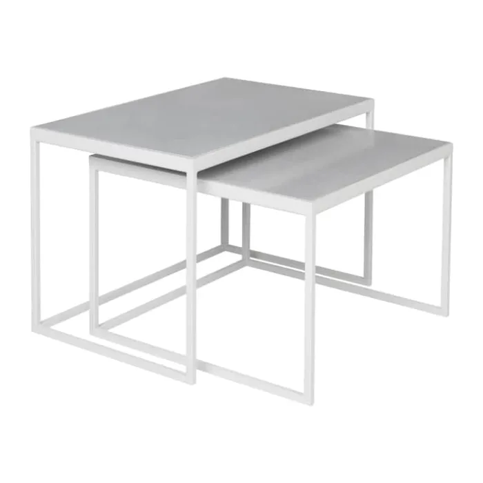Broste Copenhagen Tilde Bord H 46 x B 67 cm - Resin - Grey White