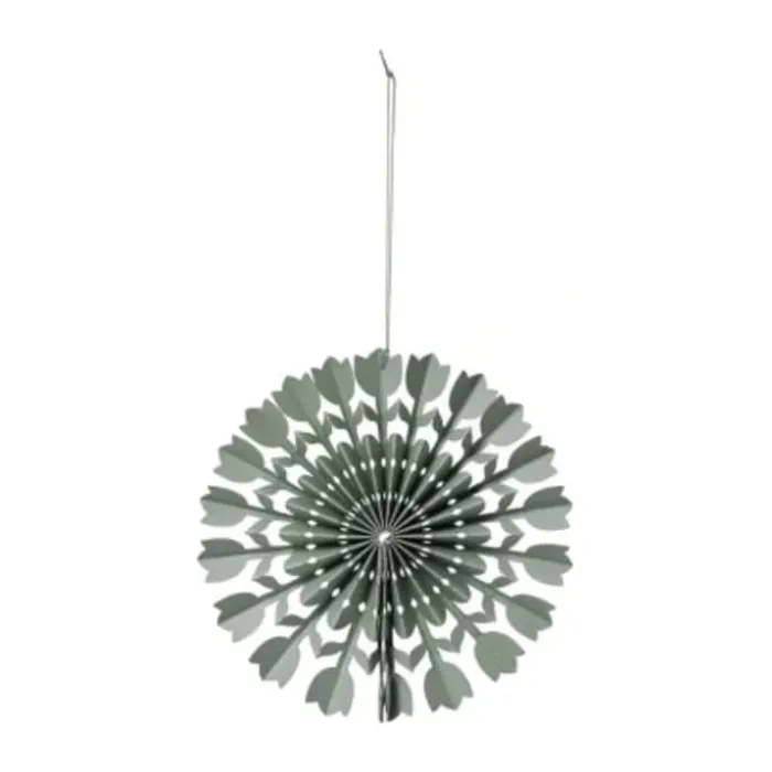 Broste Copenhagen Tulip Rosette Ø 12 cm - Papir - Grøn