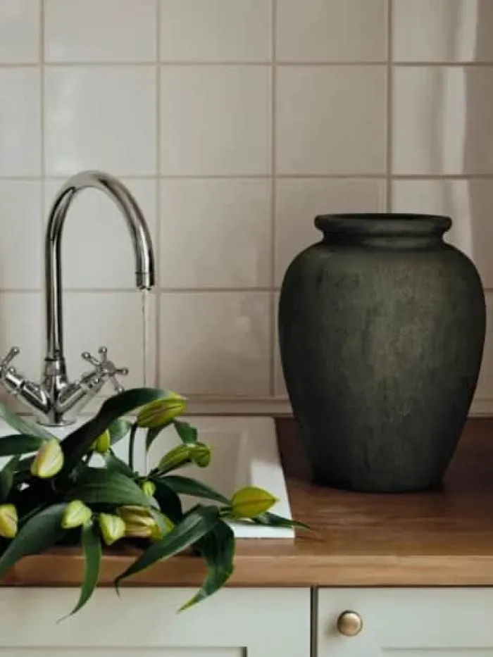 Broste Copenhagen Uma Vase Ø 29 x H 40 cm - Terrakotta - Brun
