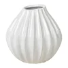 Broste Copenhagen Wide Vase Ø 15 x H 15 cm - Keramik - Hvid