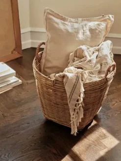 Broste Copenhagen Will Kurv Ø 65 x H 65 cm - Bambus - Natur
