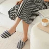 Business & Pleasure Morgenkåbe m. slippers Bomuld - Laurens Navy Stripe