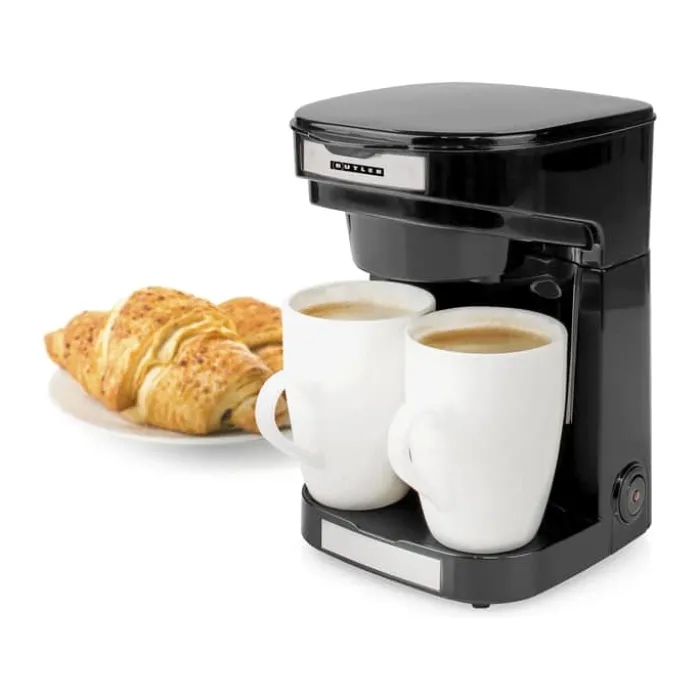 Butler Kaffemaskine Automatisk sluk - Sort - Inkl. 2 kopper