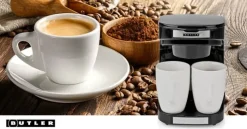 Butler Kaffemaskine Automatisk sluk - Sort - Inkl. 2 kopper