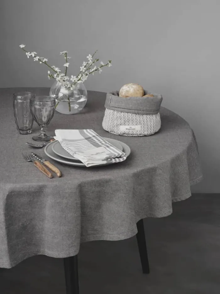 By Mogensen Earth Dug Ø 160 cm - Økologisk bomuld - Grå