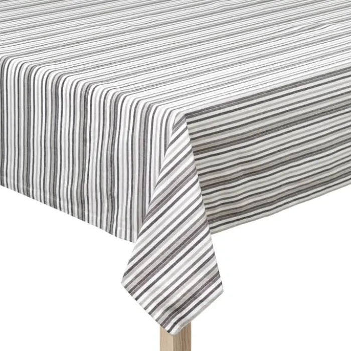 By Mogensen Small Stripes Dug B 140 x L 320 cm - Bomuld - Grå