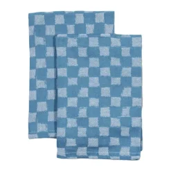 ByOn Stofserviet - 2 stk. L 45 x B 45 cm - Økologisk bomuld - Blå