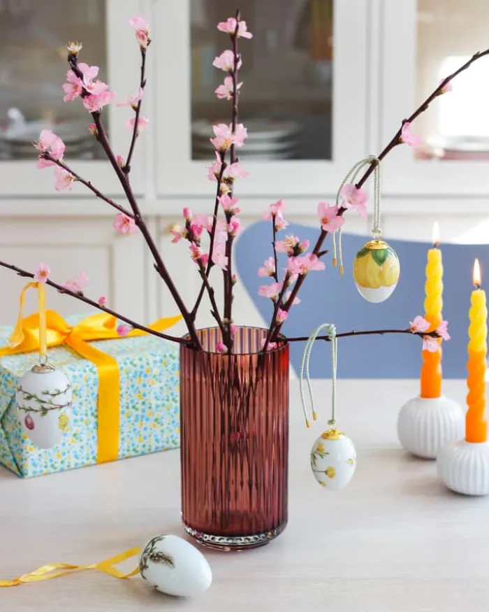 Candles with a twist Lys - 6 stk. Ø 2,2 x H 21 cm - Lakeret paraffin lys - Gul/orange