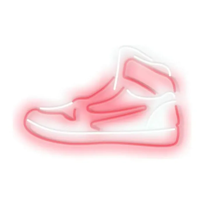 Candy Shock Neon LED Lampe - Sneaker H 32 x L 44 x B 6 cm - Akryl/LED - Multifarvet