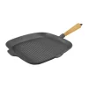Carl Victor Grillpande B 28 x L 28 cm - Støbejern/bøgetræ