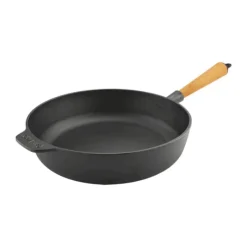 Carl Victor Sauterpande Ø 28 cm - Støbejern/bøgetræ