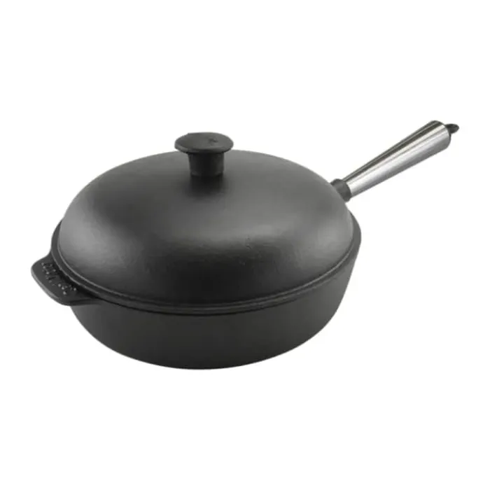 Carl Victor Sauterpande m. Låg Ø 28 cm - Støbejern/stål