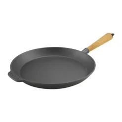 Carl Victor Stegepande Ø 28 cm - Støbejern/bøgetræ
