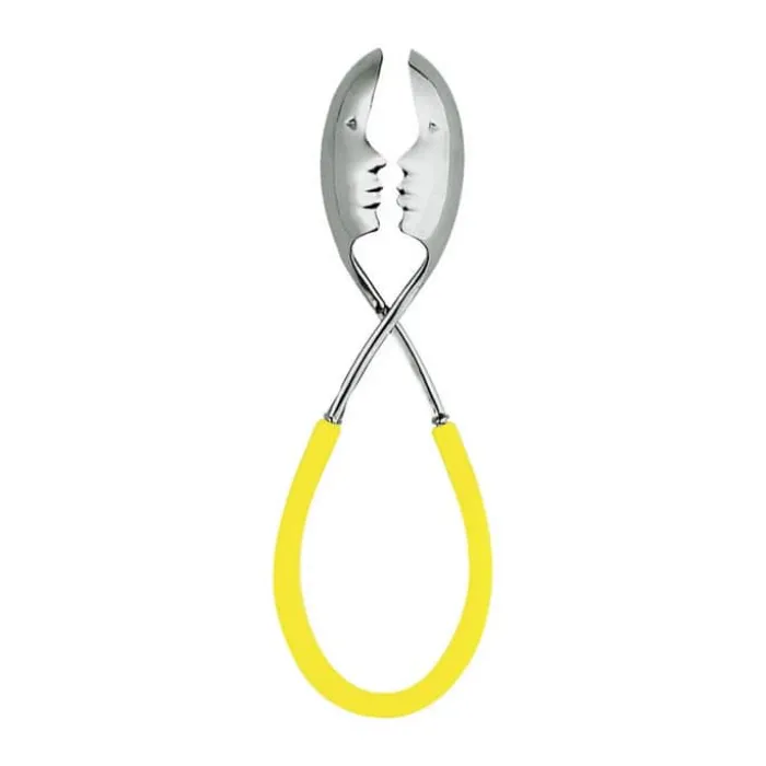 Casa Bugatti Kiss Salattang L 24 cm - Krombelagt stål/polypropylen - Gul