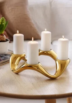 Casa Christmas Adventslys - 4 stk. Ø 5,8 x H 12 cm - Hvid