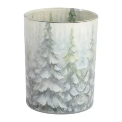 Casa Christmas Fyrfadsstage Ø 10 x H 12,5 cm - Glas