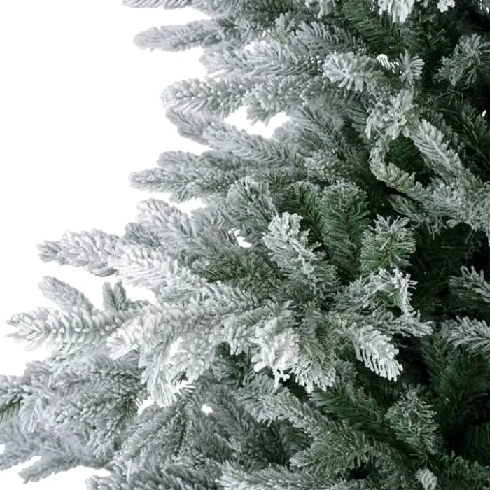 Casa Christmas Grandis Fir Kunstigt Juletræ m. sne H 150 cm - Plastik - Grøn/hvid