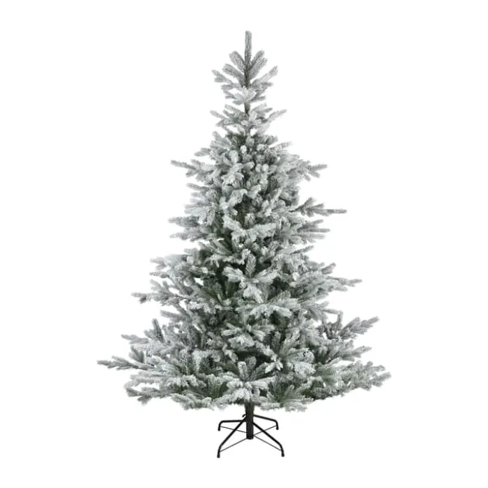 Casa Christmas Grandis Fir Kunstigt Juletræ m. sne H 150 cm - Plastik - Grøn/hvid